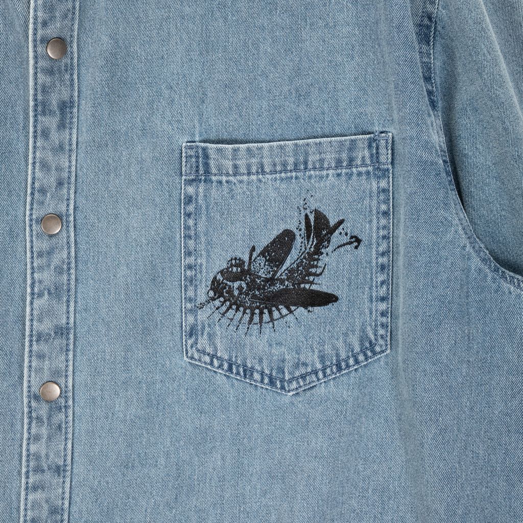 Moomin Adult Denim Shirt - Travel Blue - 7