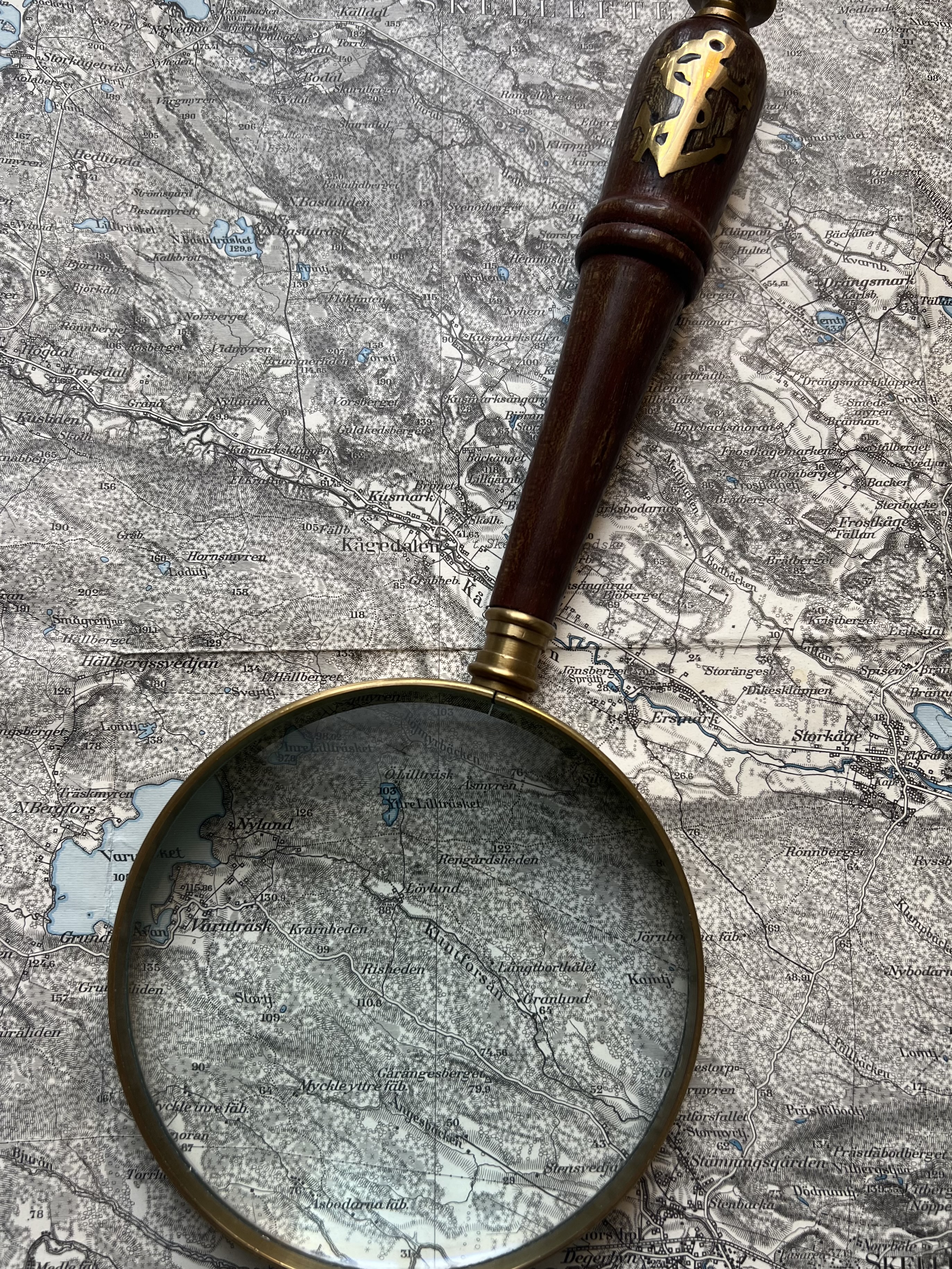 STORT FÖRSTORINGSGLAS I MARITIM STIL - 4