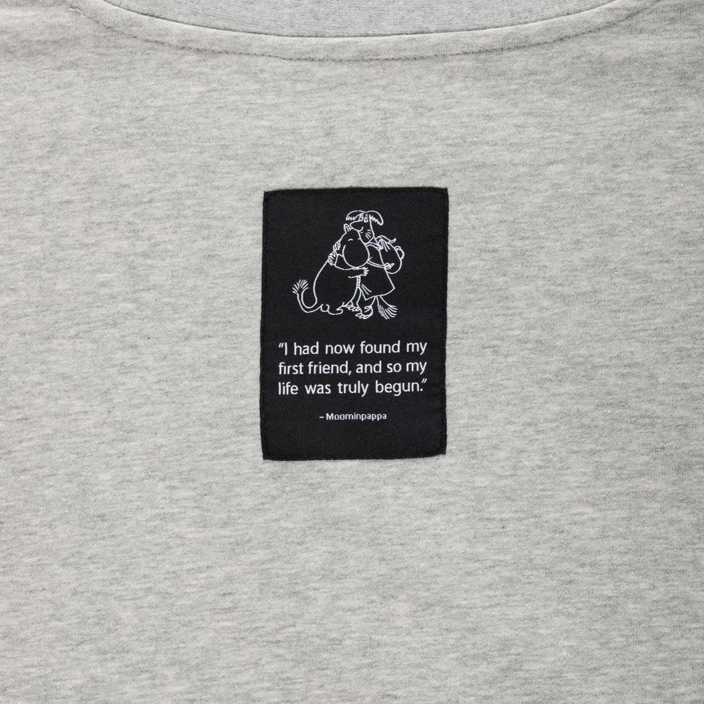 Moomin Adult College Sweatshirt - First Friend, Gray - 3