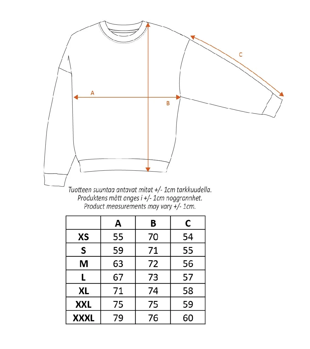 Moomin Adult College Sweatshirt - First Friend, Gray - 8