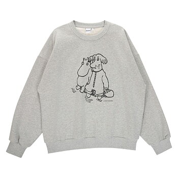 Moomin Adult College Sweatshirt - First Friend, Gray