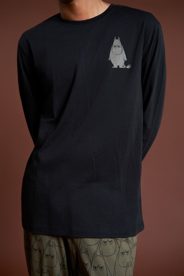 Mumin Vuxen Pyjamas - Ilska Mörkgrön - 2