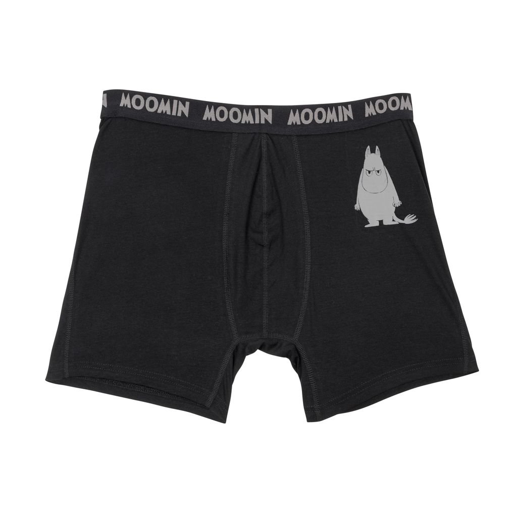 Mumin Vuxen Boxershorts - Ilska Svart