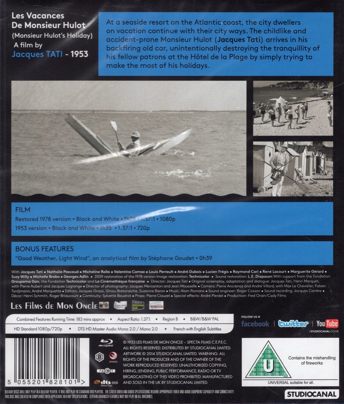 Les Vacances de Monsieur Hulot (ej svensk text) (Blu-ray) - 2