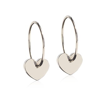 TITANIUM HEART EARRING