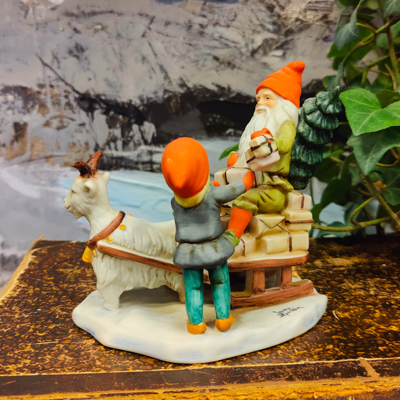 Jenny Nyström Tomte på släde - 3