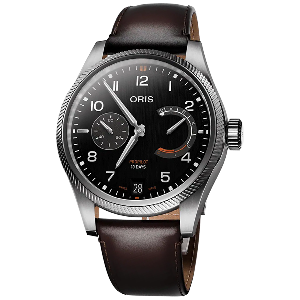 Oris ProPilot Caliber 111 svart, läder 01 111 7808 4164-07 6 20 19LC