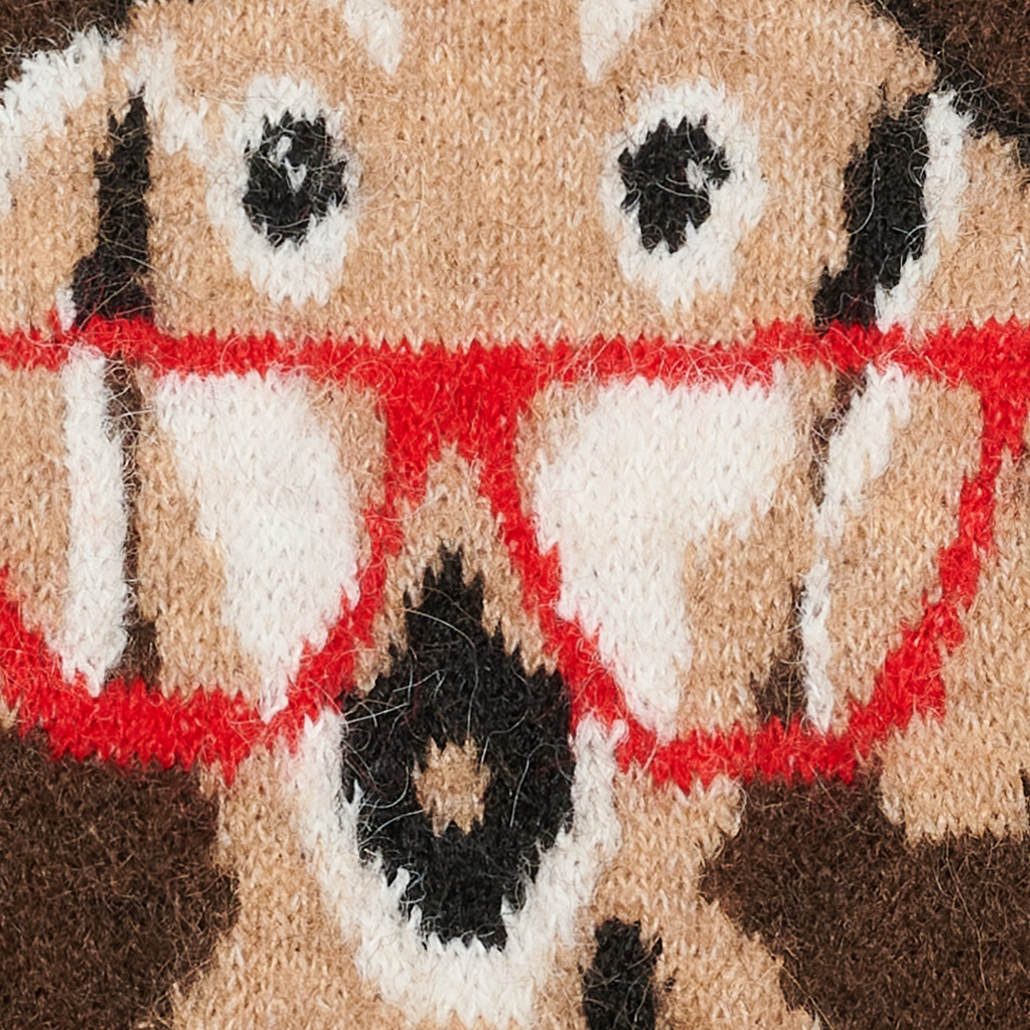 MdcCoraline Knit Brown  Stickad tröja med hundmotiv - 3