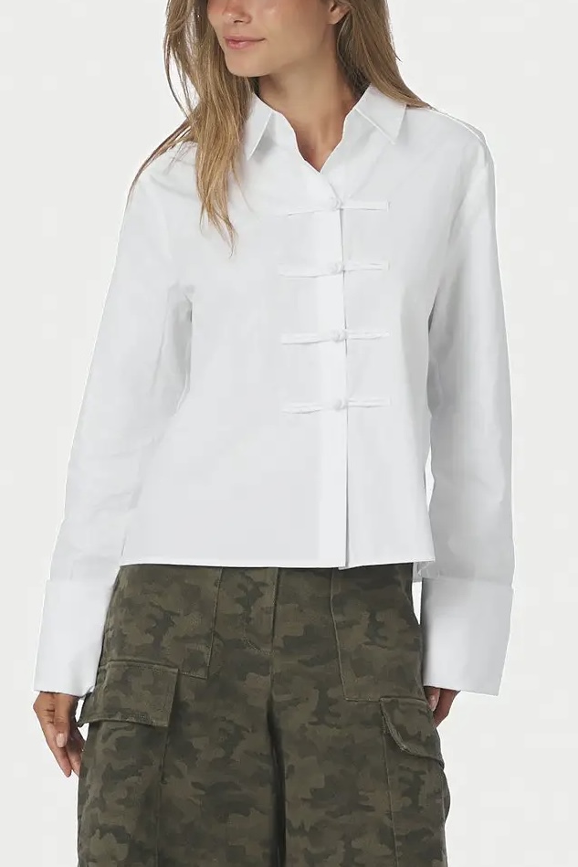Neo Noir  - Cam Poplin Shirt White - 2