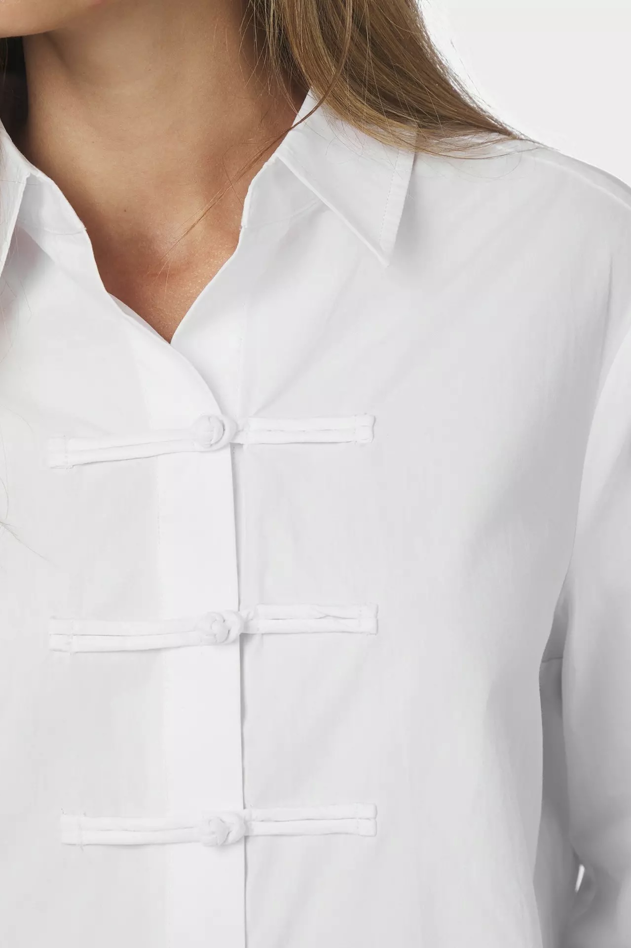 Neo Noir  - Cam Poplin Shirt White - 9