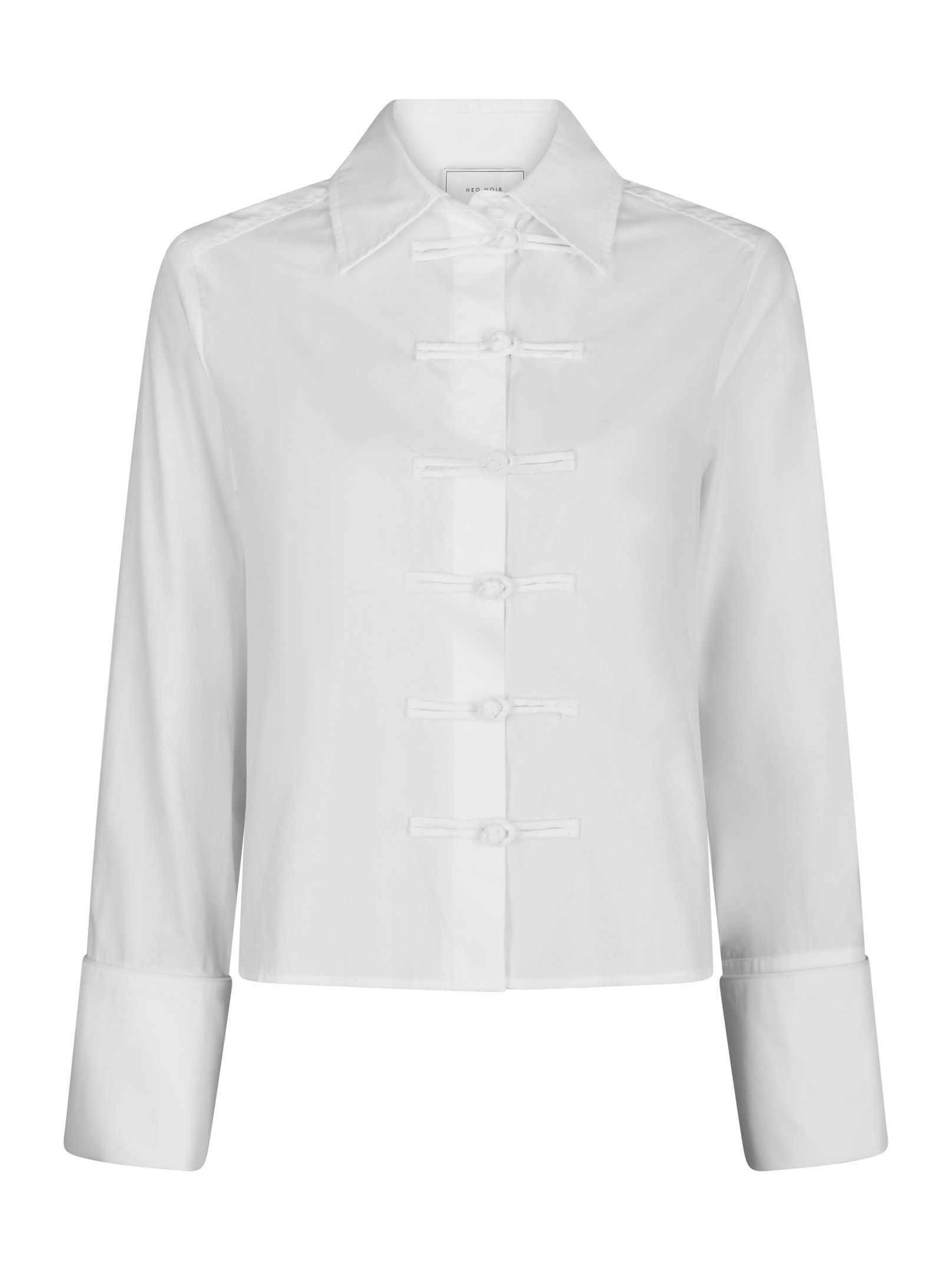 Neo Noir  - Cam Poplin Shirt White - 5