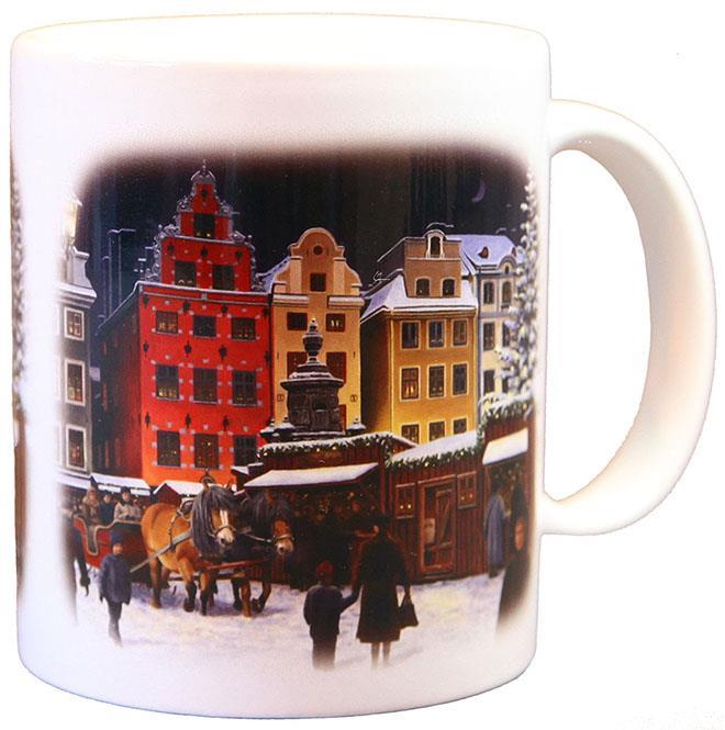Jan Bergerlind Mug - Christmas Market at Stortorget