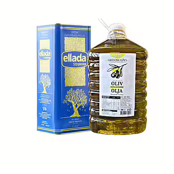 Olivoljepaket 10 Liter – Grekisk Livs Family Kreta 5L + ELLADA Peloponnesos 5L | Fri frakt