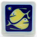 Sigrún Guðjónsdóttir (1970s) Bowl with Yellow Stylistic Fish Decor 10 cm