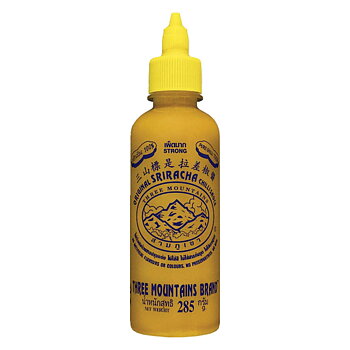 Three Mountains Yellow Sriracha Sauce 285 g – keltainen sriracha-kastike