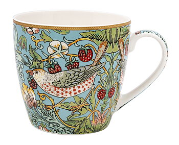 William Morris Teal Strawberry Thief - Frukostmugg