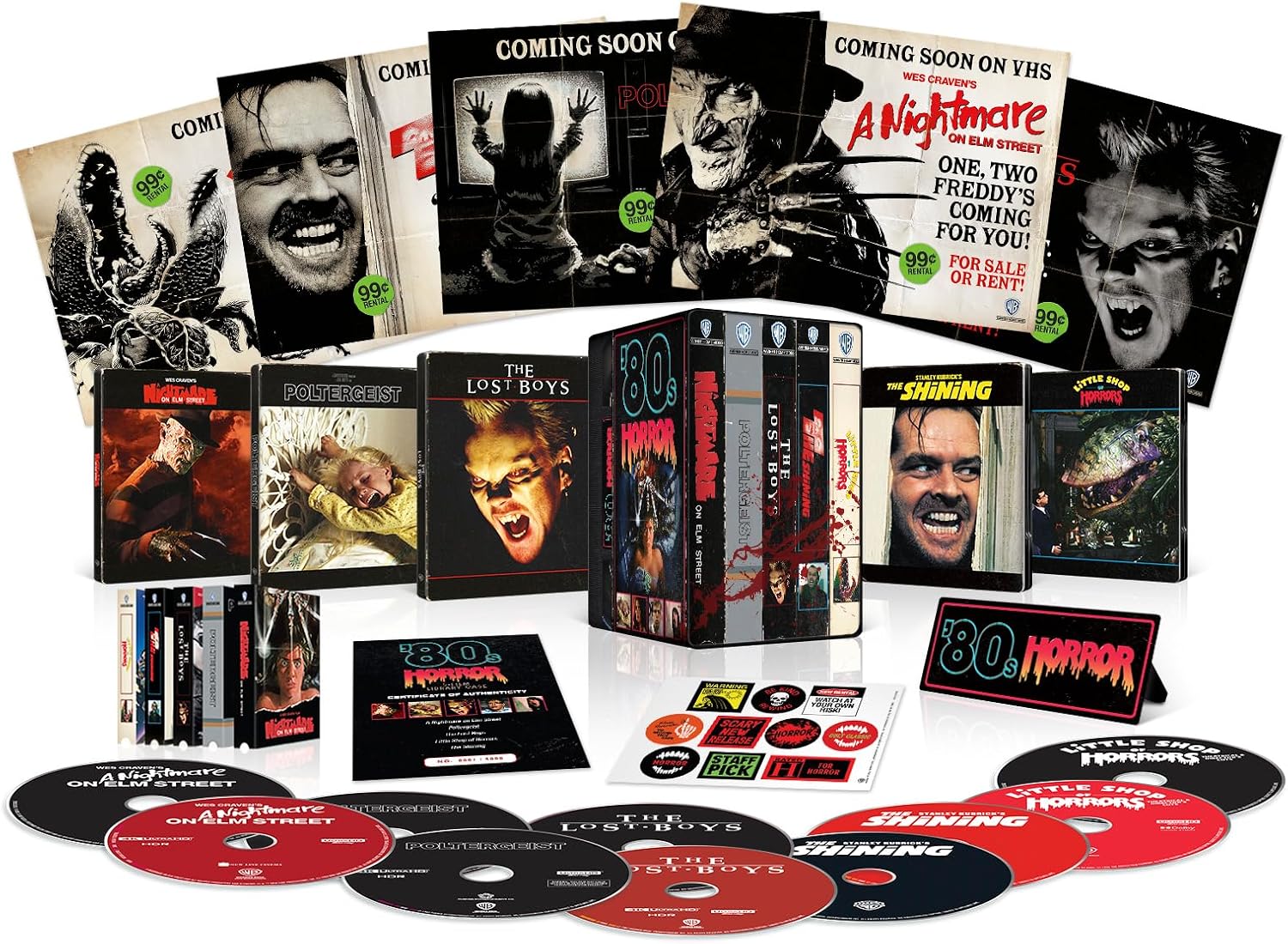 80's Horror Collection (Limited Edition Steelbook Library Case) (ej svensk text två filmer) (4K Ultra HD + Blu-ray) - 2