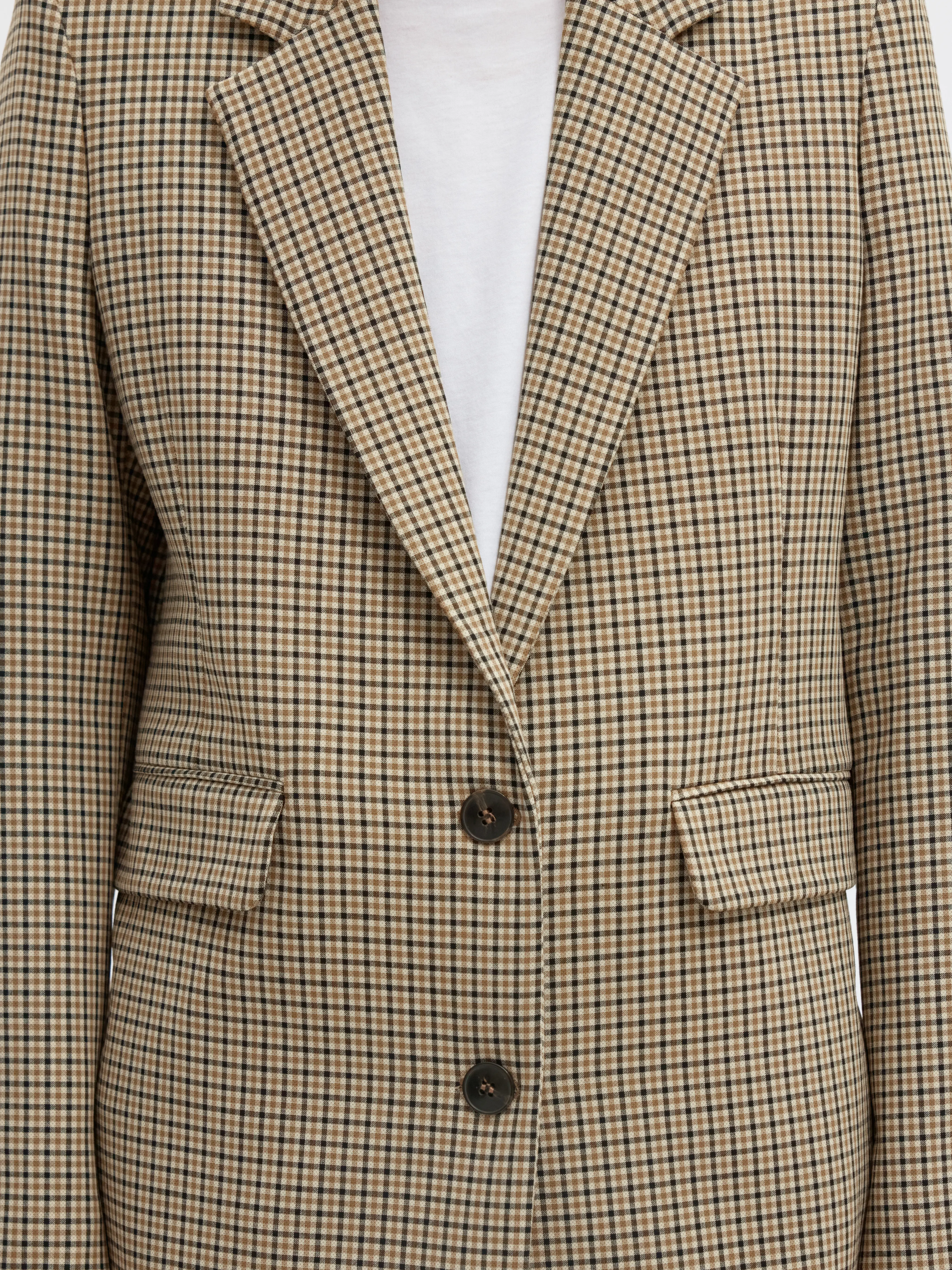 SLWRITA LS RELAXED BLAZER CHECK Monks Robe CHECK - 6