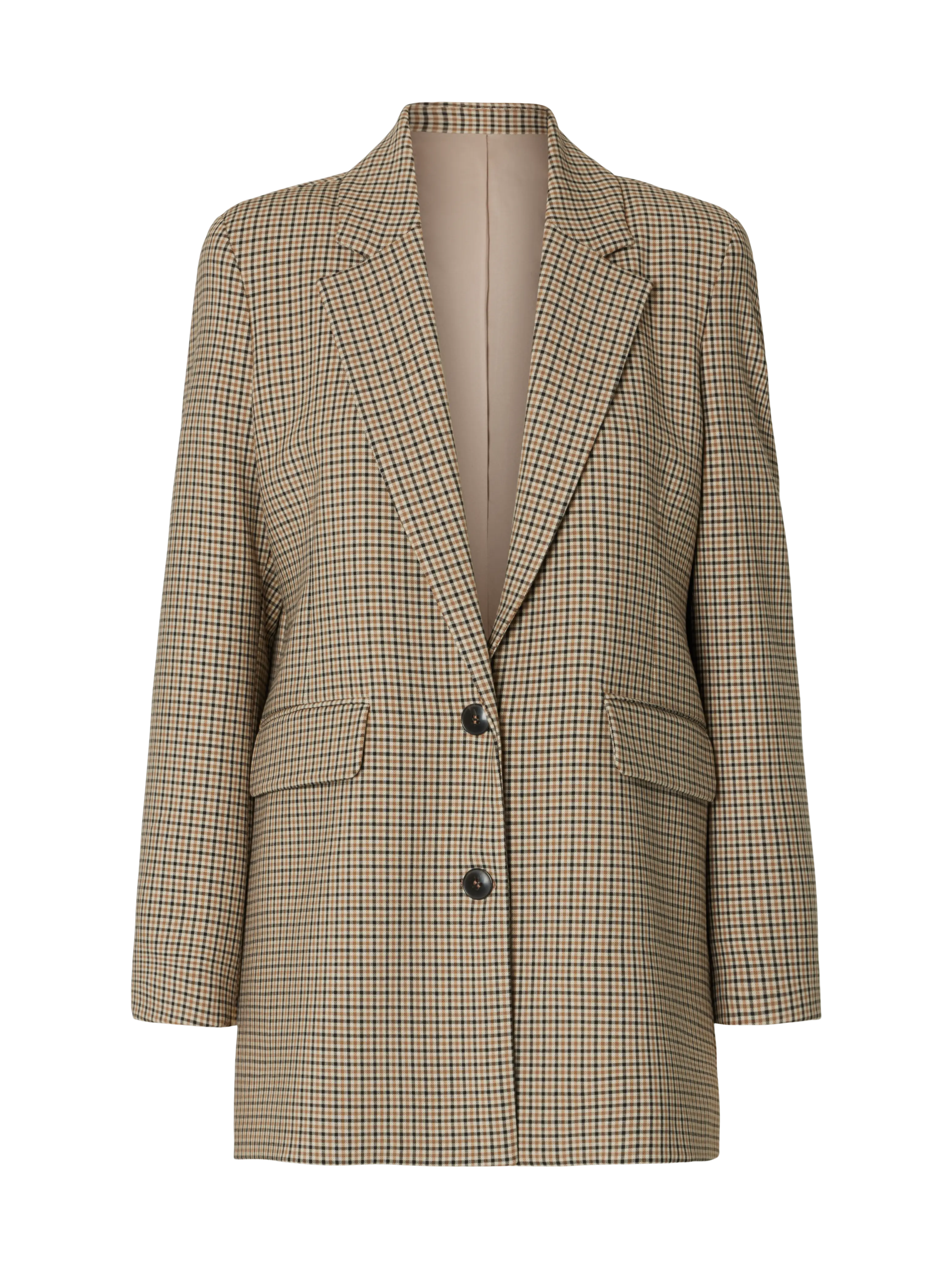 SLWRITA LS RELAXED BLAZER CHECK Monks Robe CHECK