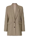 SLWRITA LS RELAXED BLAZER CHECK Monks Robe CHECK