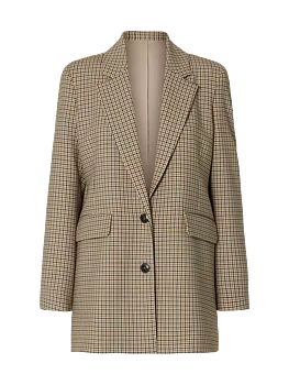 SLWRITA LS RELAXED BLAZER CHECK Monks Robe CHECK