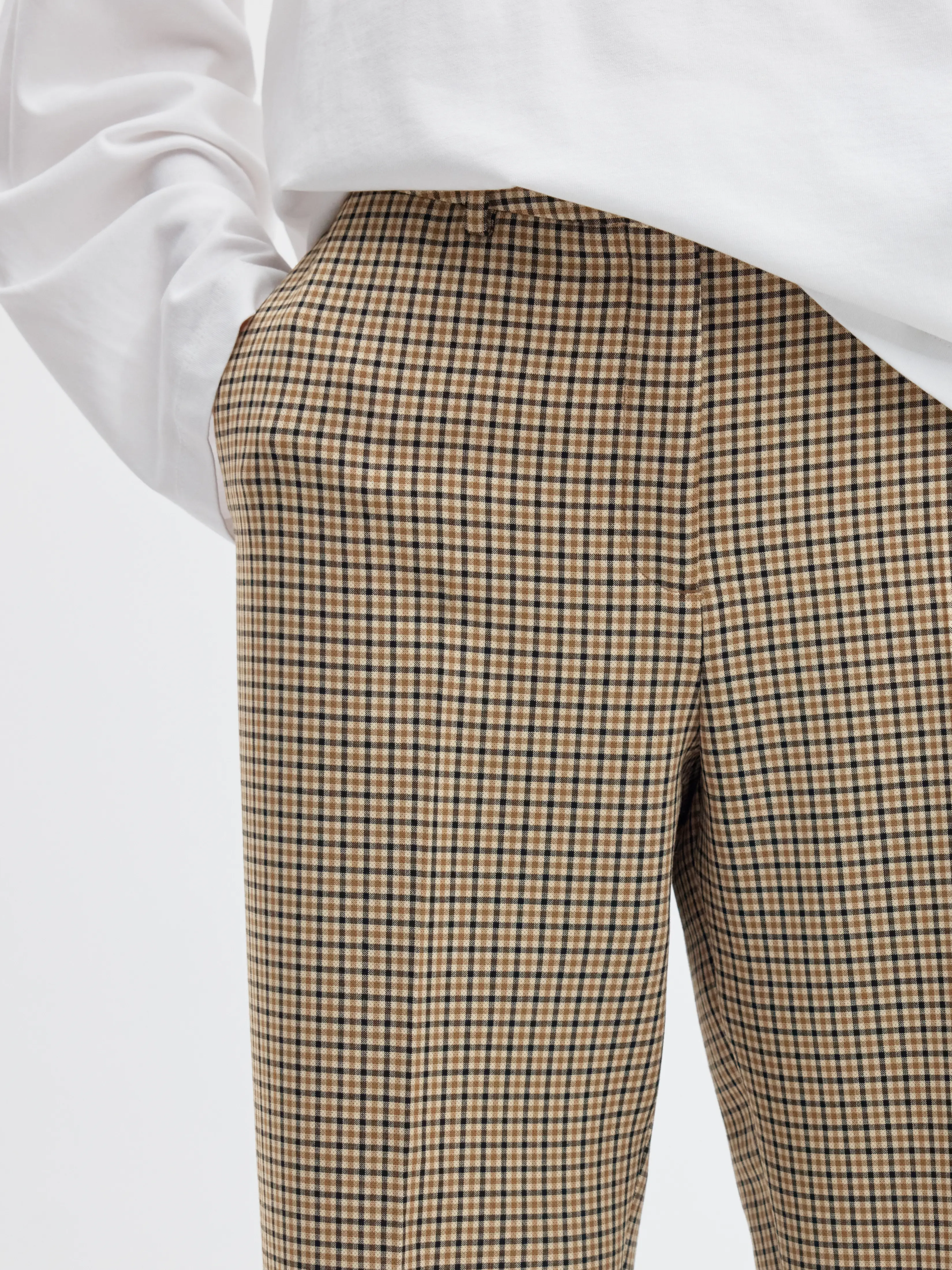 SLWRITA MW WIDE PANT CHECK Monks Robe CHECKS - 6