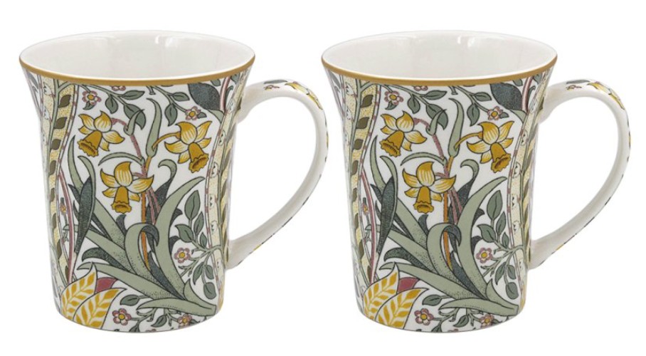 William Morris Daffodils - 2-pack muggar i presentkartong