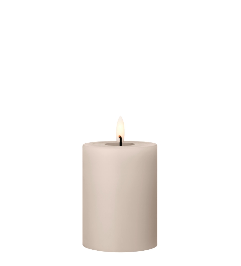LED Blockljus 10 Linen Grey, Ester & Erik