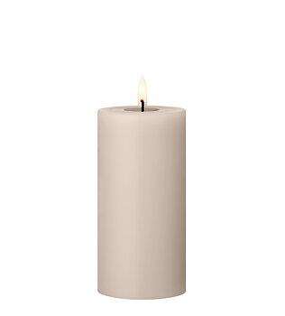 LED Blockljus 15 Linen Grey, Ester & Erik