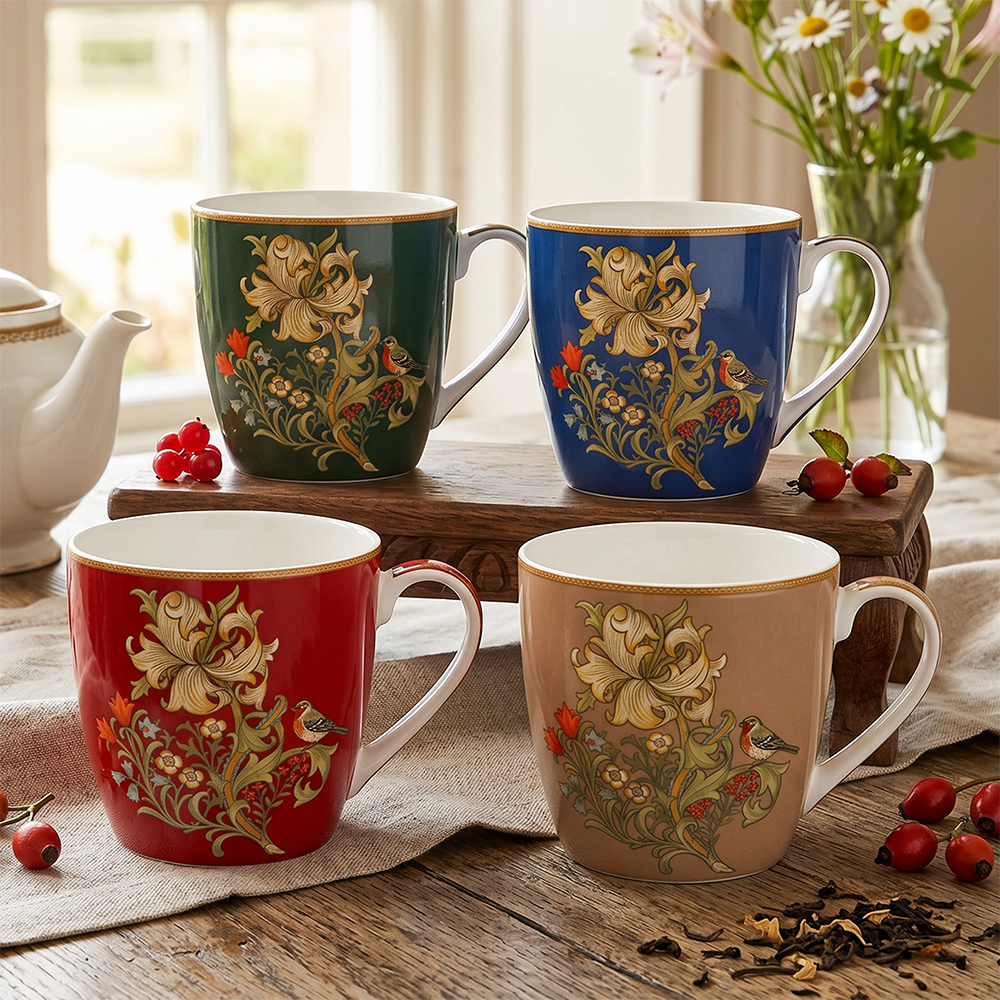 William Morris Golden Lily Mix - Frukostmugg - 4 olika färgställningar att välja bland - 2