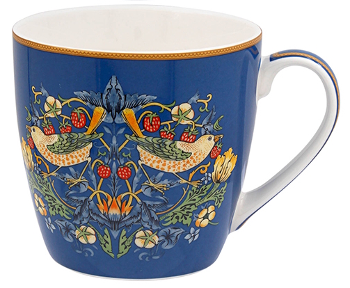 William Morris Strawberry Thief Mix - Frukostmugg - 4 olika färgställningar att välja bland - 6