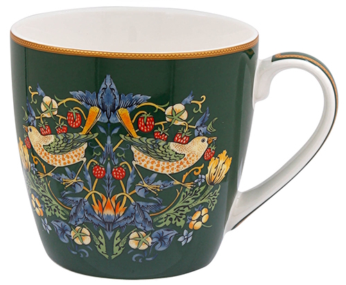 William Morris Strawberry Thief Mix - Frukostmugg - 4 olika färgställningar att välja bland - 5