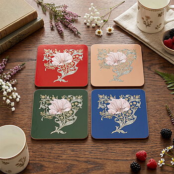 William Morris Pimpernel Mix - Glasunderlägg 4-pack
