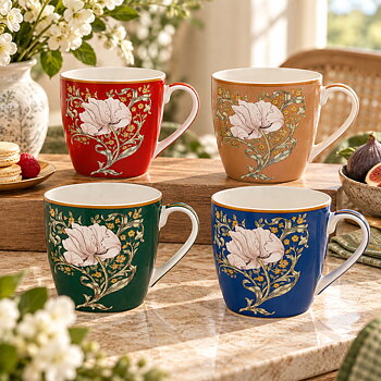 William Morris Pimpernel Mix - Frukostmugg - 4 olika färgställningar att välja bland