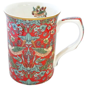 William Morris Strawberry Thief - Castlemugg i benporslin