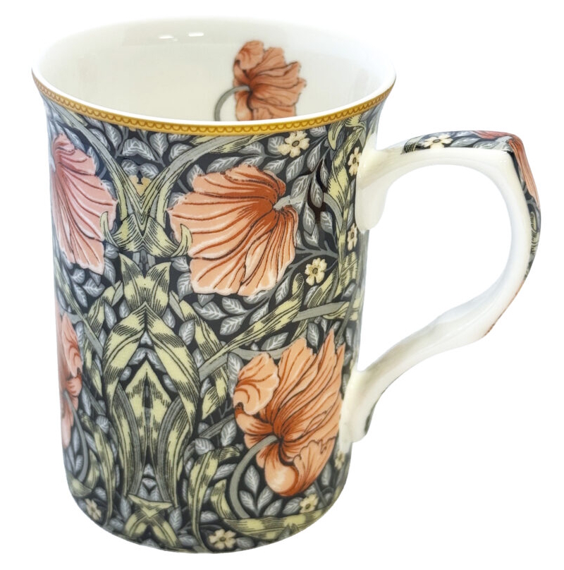 William Morris Pimpernel Blush - Castlemugg i benporslin