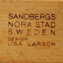 リサラーソン  Sandbergs社製  木製のまな板  23cm  1960年代