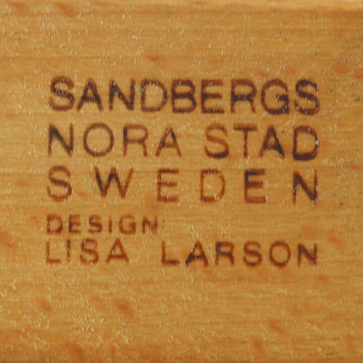 Lisa Larson (Sandbergs 1960s) Wooden Cutting Board 23 cm