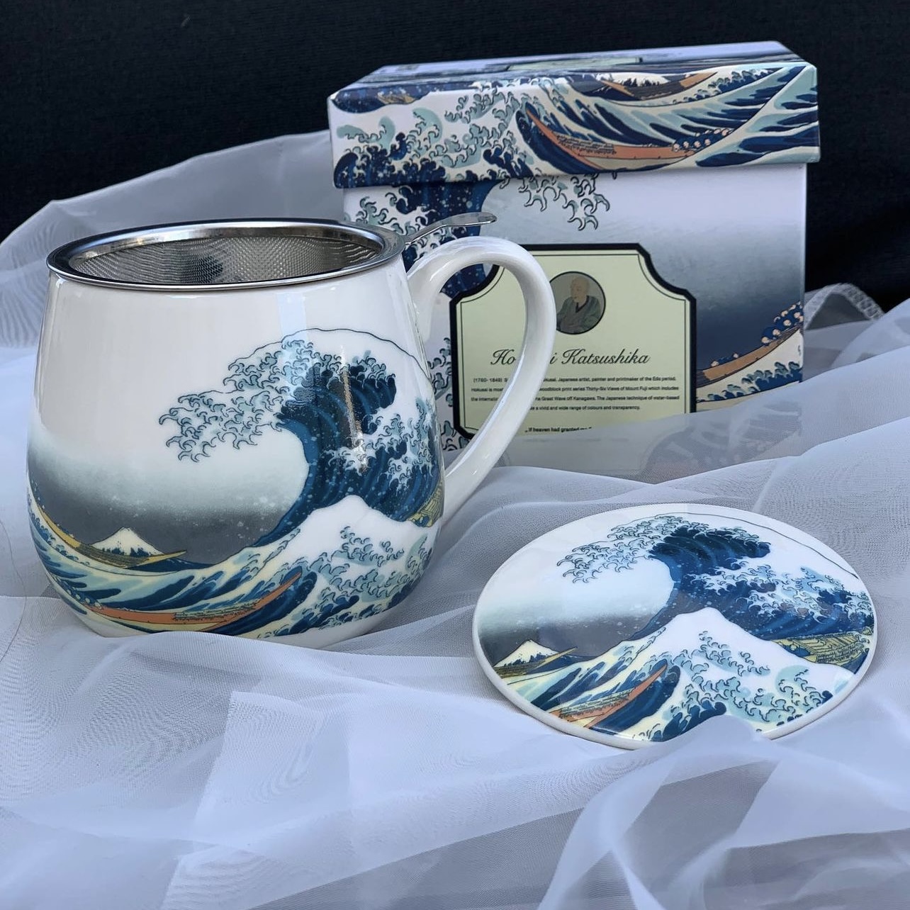 Hokusai ”The Great Wave” - Mugg Barrel med tesil (The Art Gallery) - 7