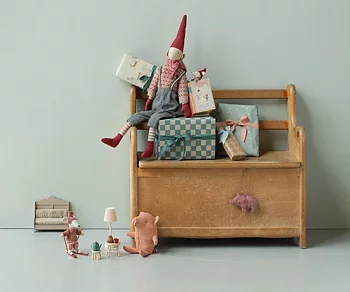 Maileg - Christmas mouse, Baby in book
