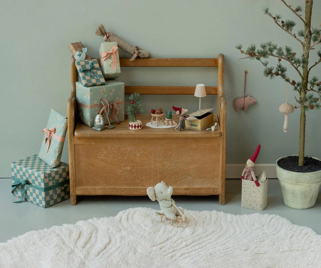 Maileg - Christmas mouse, Baby in book - 3