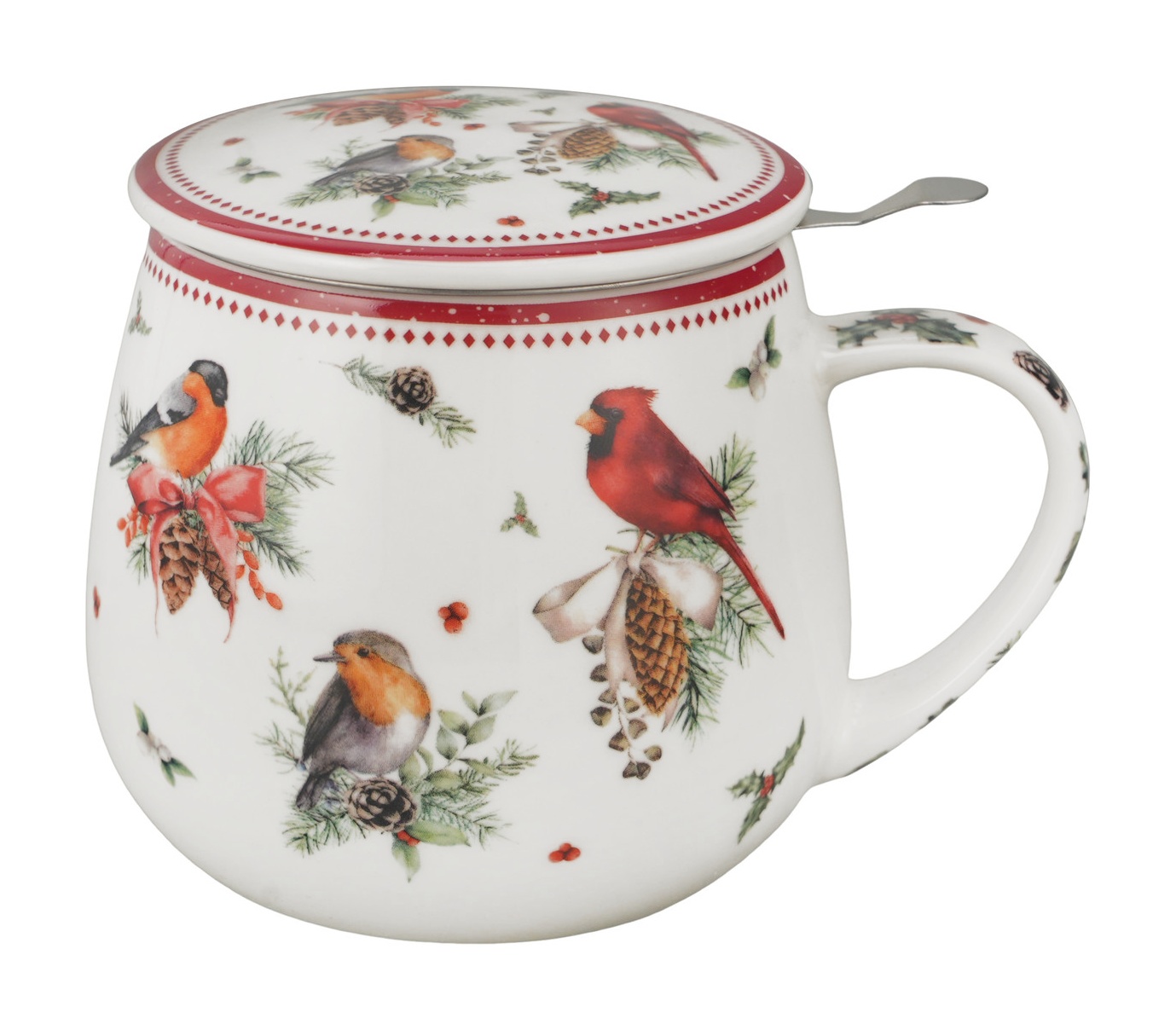 Birds of Winter - Mugg Barrel med tesil (The Art Gallery) - 2