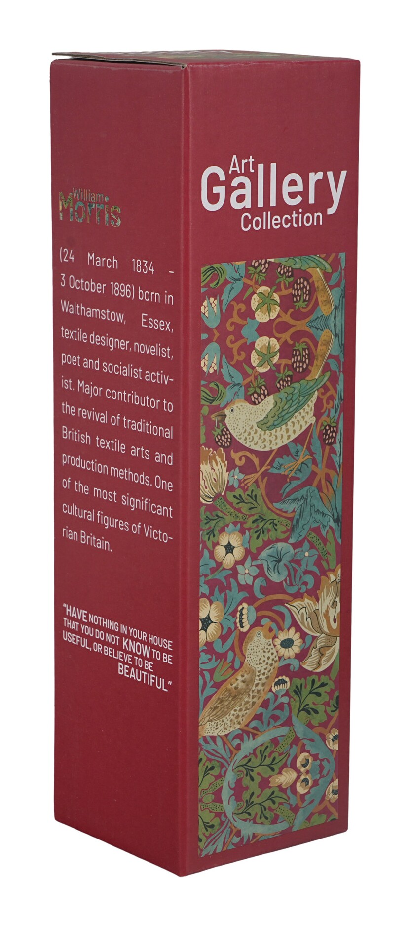 Stålflaska William Morris Strawberry Thief Red 0,5 liter (The Art Gallery) - 4