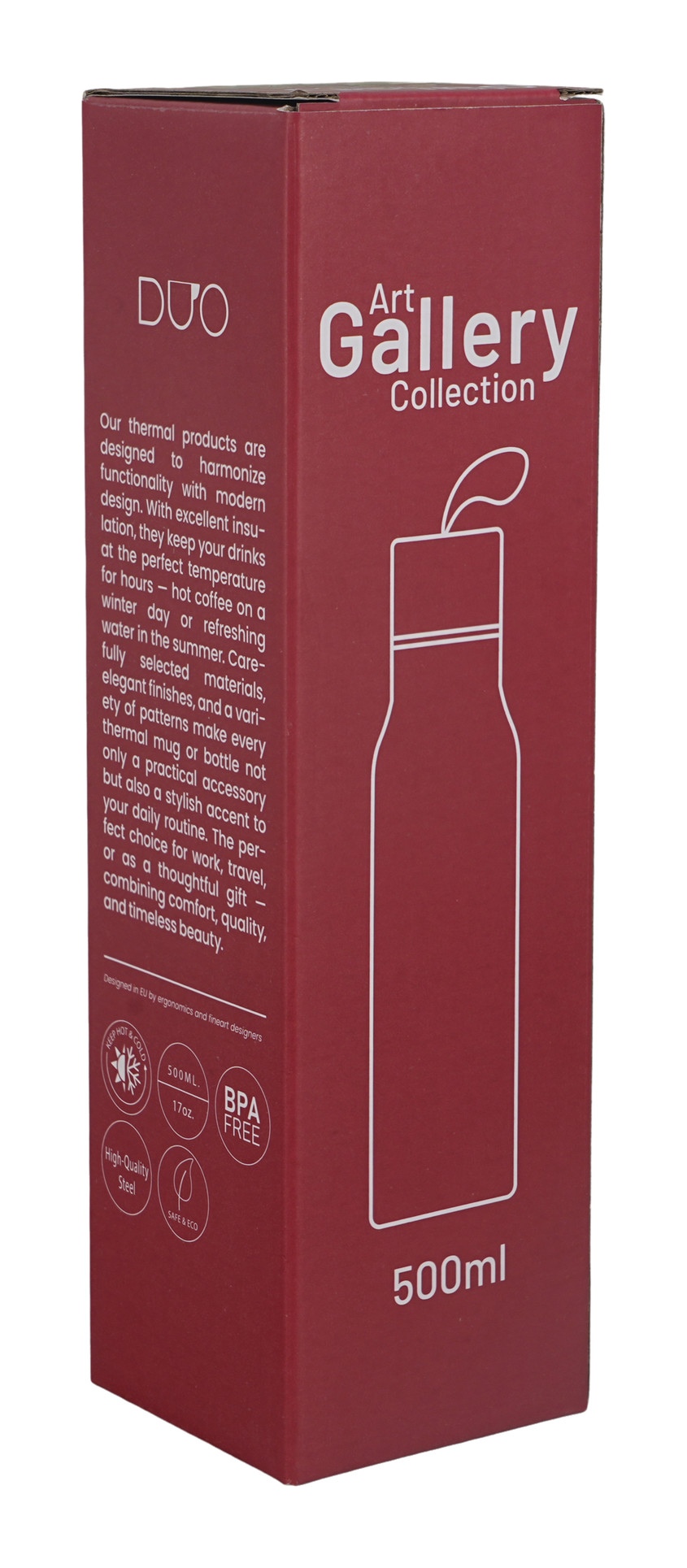 Stålflaska William Morris Strawberry Thief Red 0,5 liter (The Art Gallery) - 5