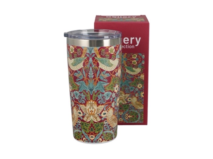 Termosmugg William Morris Strawberry Thief Red 0,6 liter (The Art Gallery)
