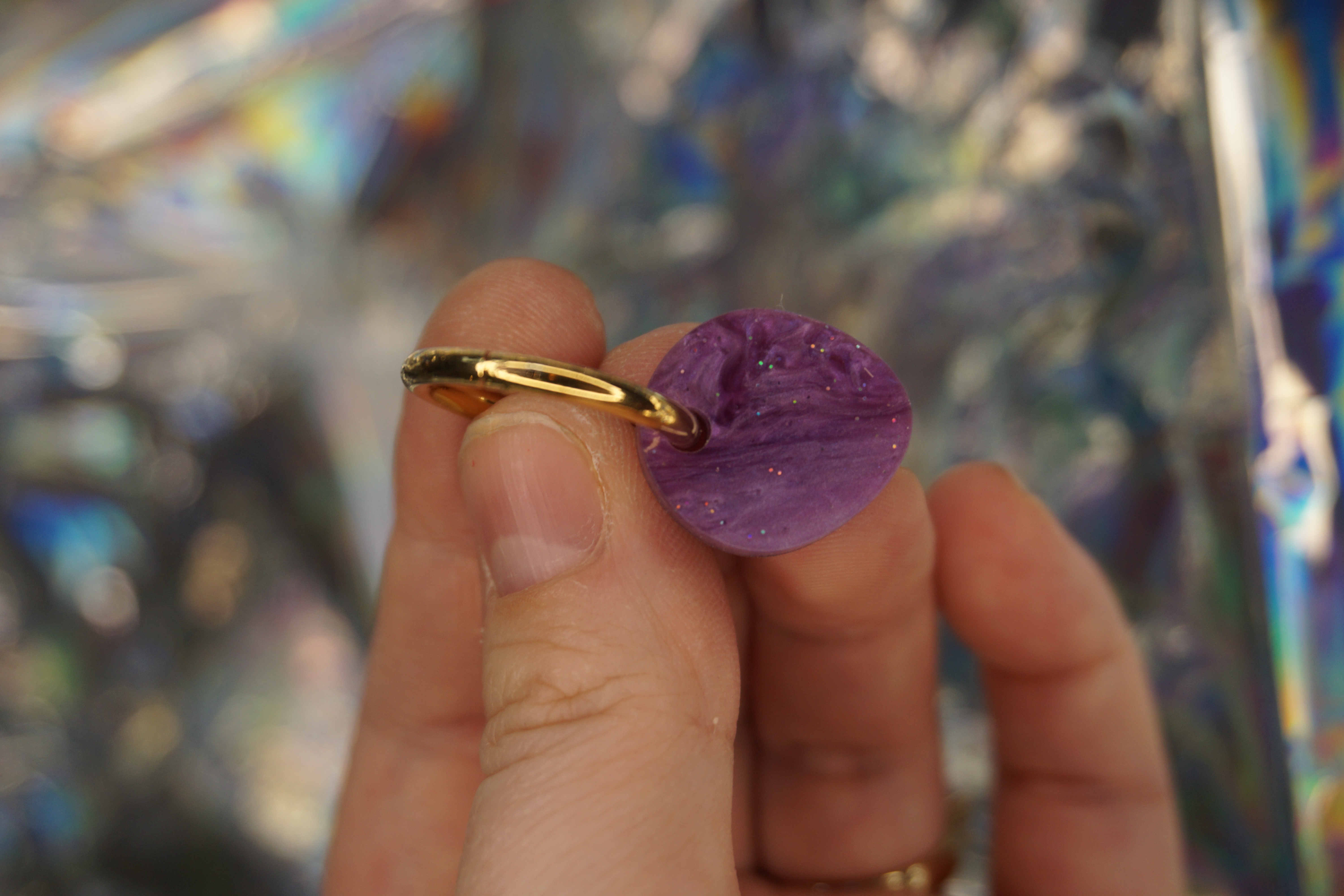 Pebble lila glitterpearl