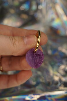 Pebble lila glitterpearl
