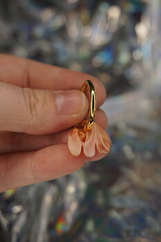 Miniflora peach/rosa guldglim 