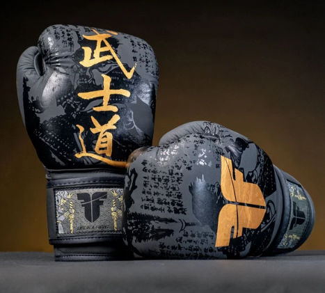 Fighters Inc Boxhandske SAMURAI Black/Gold 12 oz - 2