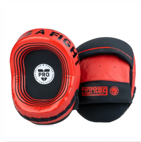 Fighters INC Oval Röd Pro Mits (Par) - 2